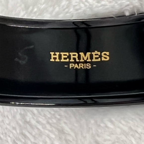 Hermès Brazil Wide Enamel Bangle - Picture 10 of 12